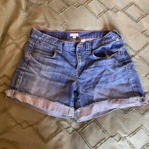 J. Crew jean shorts -- size 4 but work for size 6